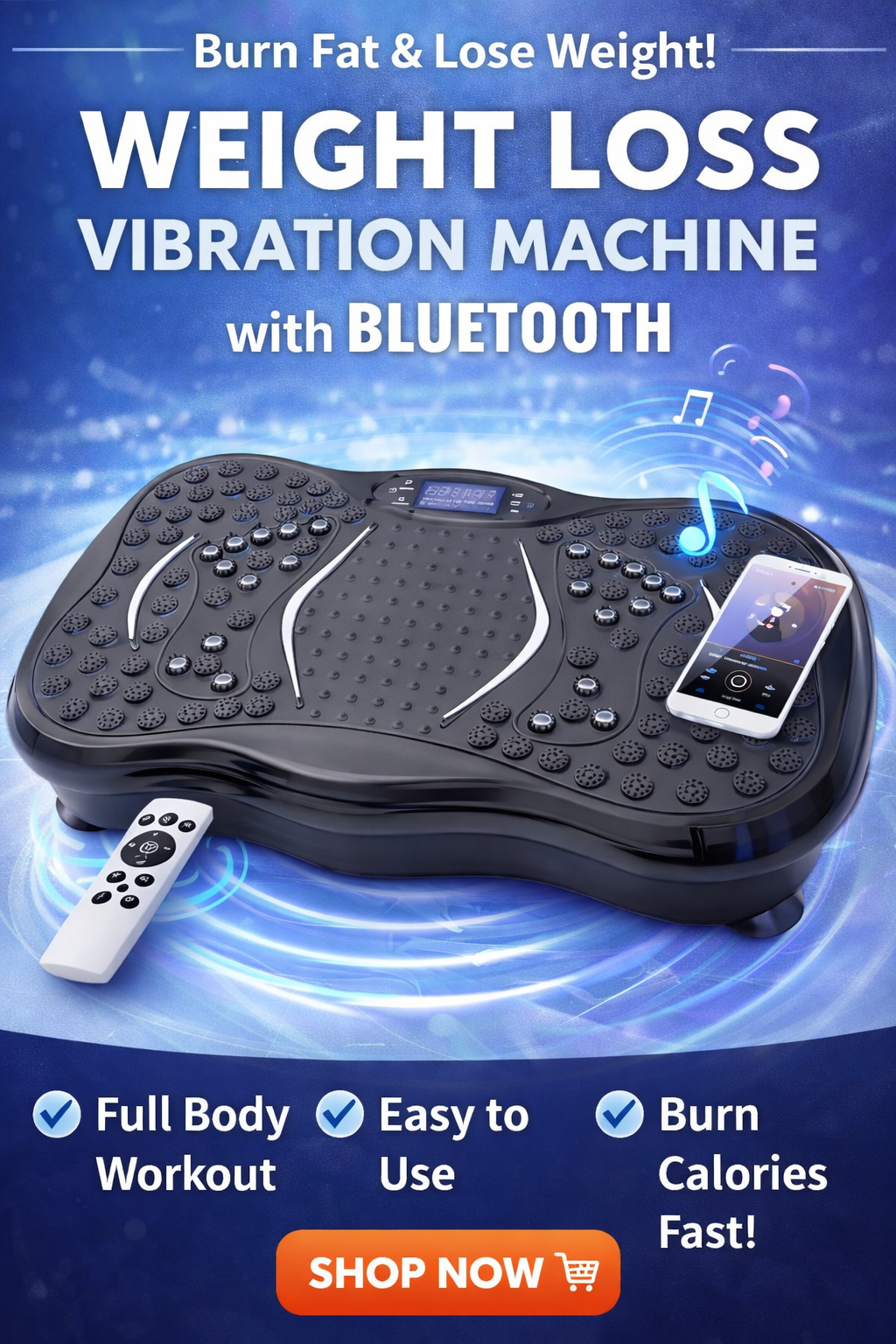 Weight Loss Vibration Machine with bluetooth