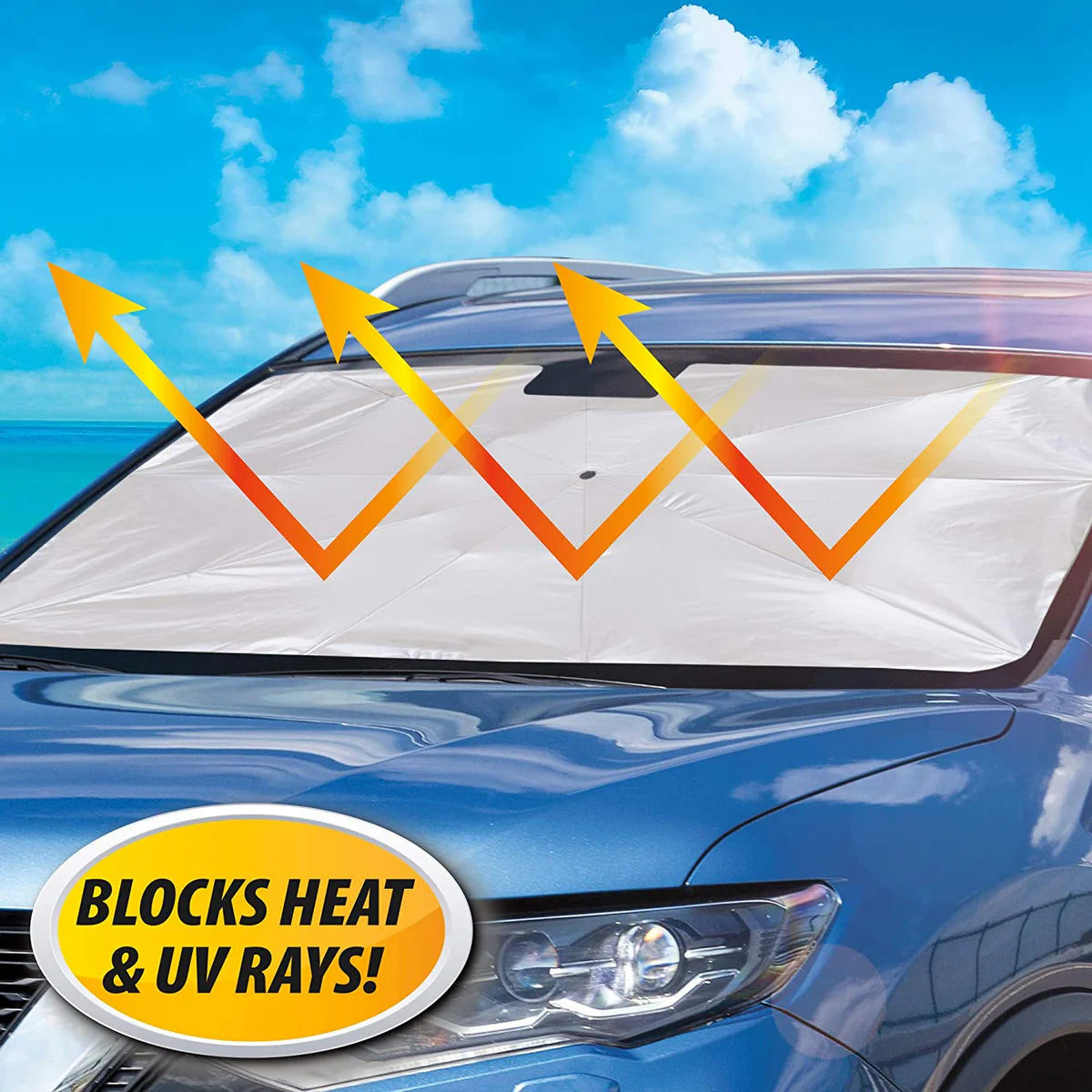 Car Windshield Sun Shade واقي شمس للزجاج الأمامي للسيارة