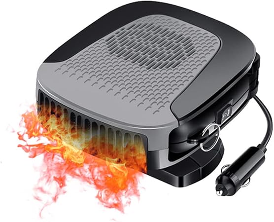 Portable Car Heater Car Fan 12V 150W Heating and Cooling Mode Windshield Defrost Defogger