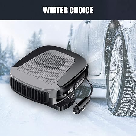 Portable Car Heater Car Fan 12V 150W Heating and Cooling Mode Windshield Defrost Defogger