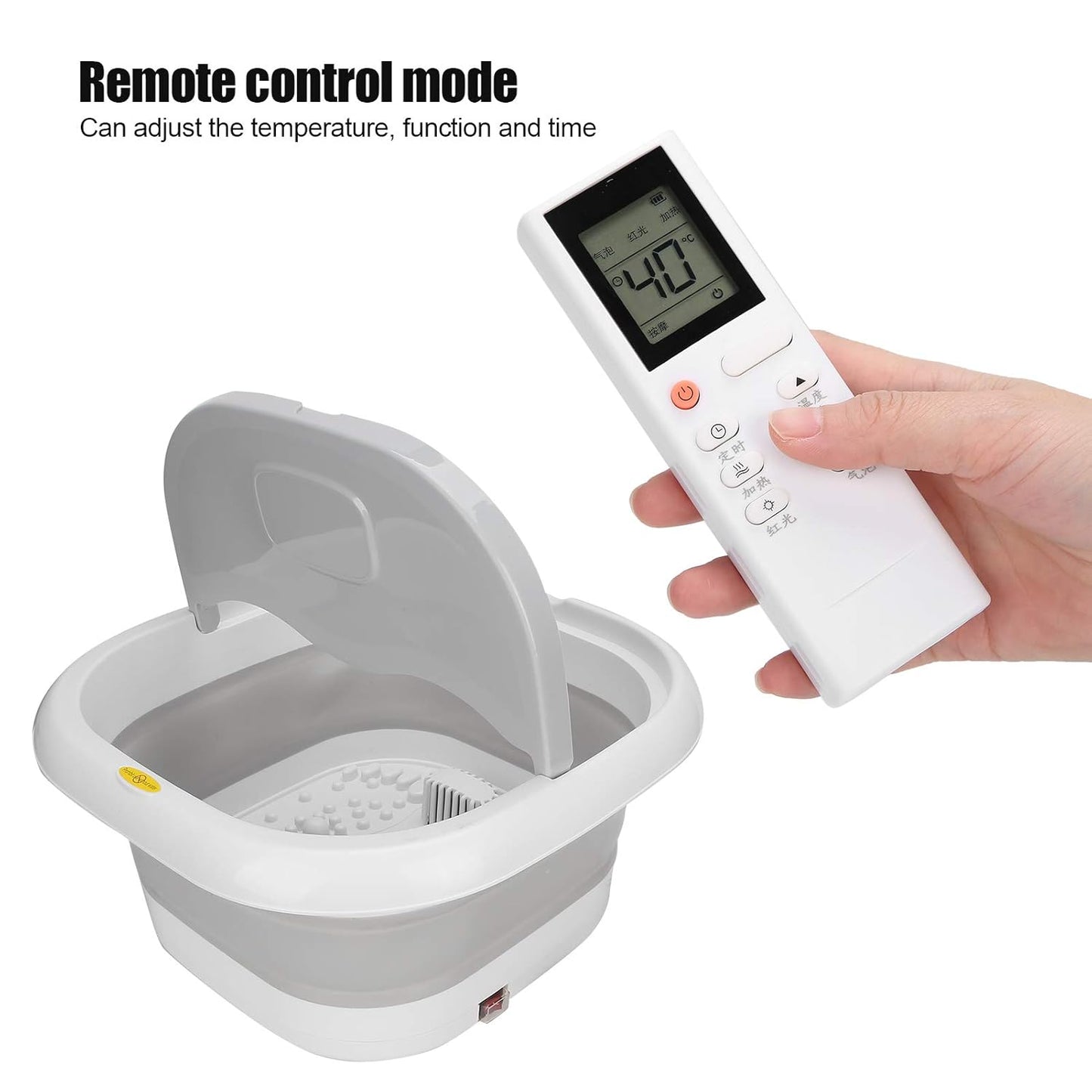 Foot Massage Bucket, Maintain A Constant Temperature Foldable Design Heating Foot Bath Machine For Foot
