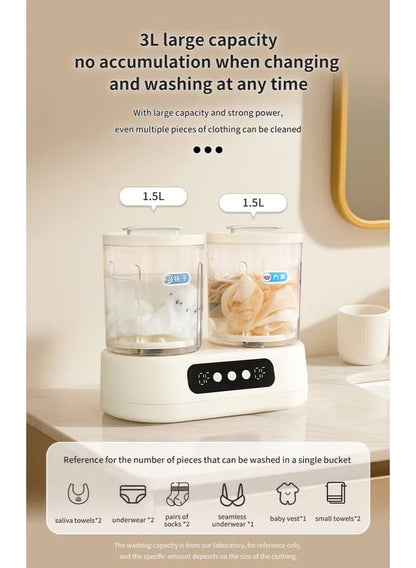 Double-Bucket Mini Washing Machine Ⓢ