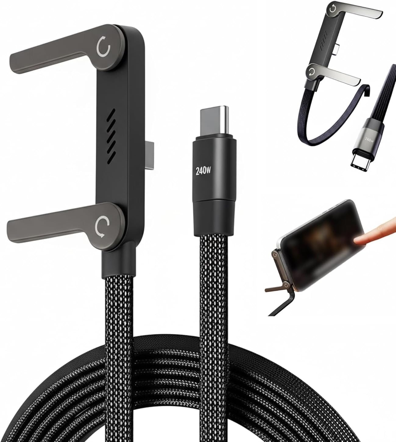 360 Type C cable & folding stand