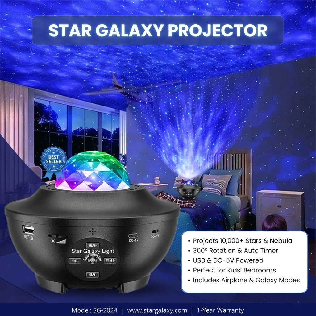 Galaxy Projector with Bluetooth Music Speaker