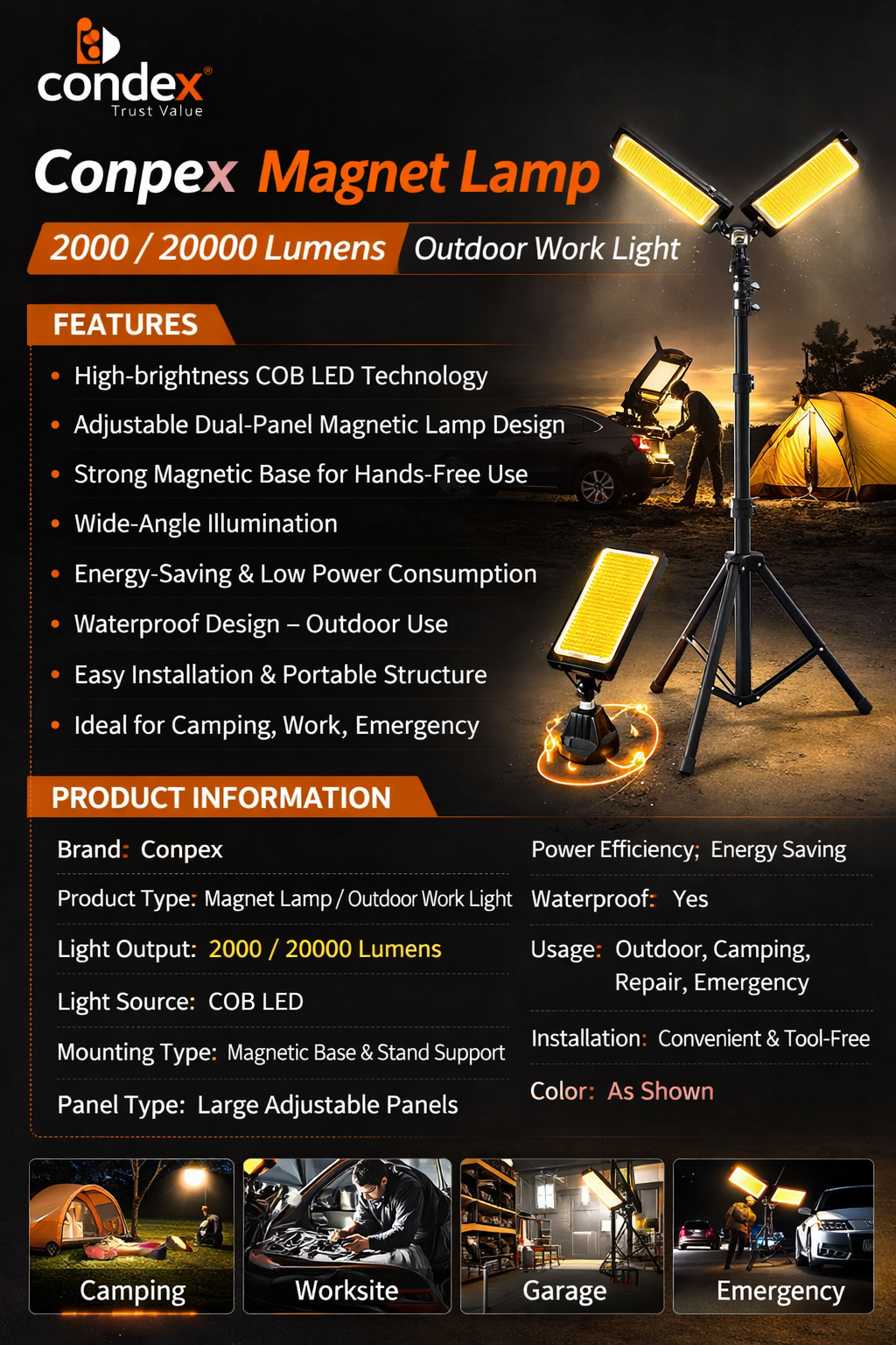 Conpex - Magnet Lamp