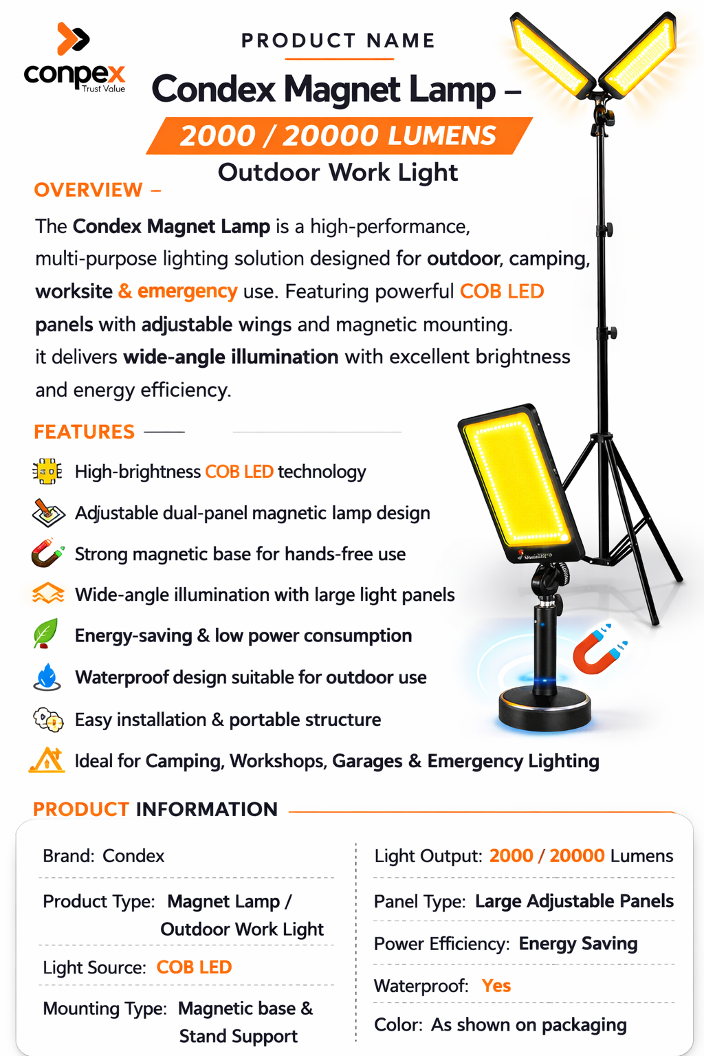 Conpex - Magnet Lamp