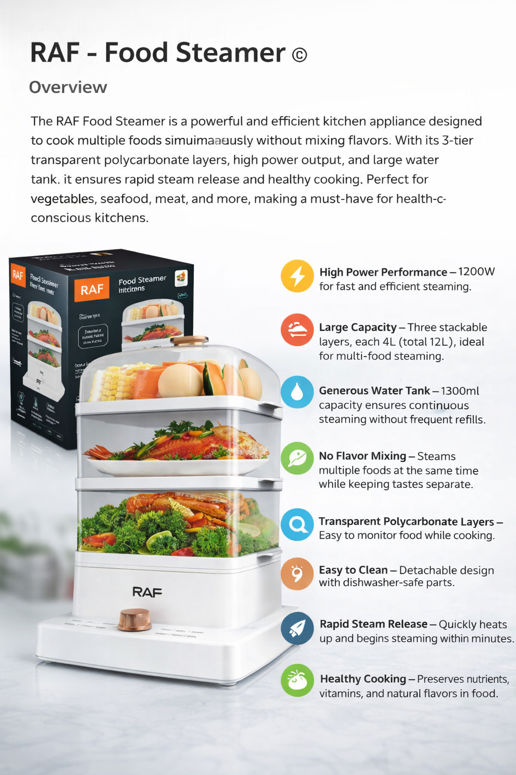 RAF - Food Steamer © Ⓢ