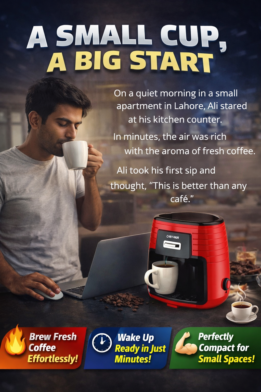 Royal Mark - 2-Cup Coffee Maker Ⓢ