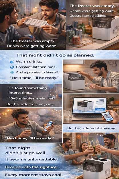 Portable Ice Maker Machine – Fast, Compact & Powerful