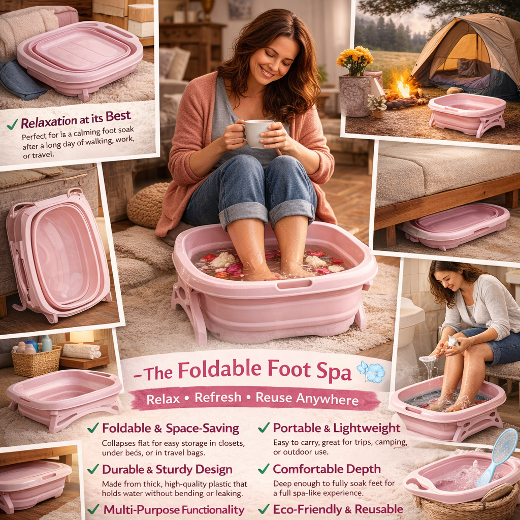 Folding Plastic Foot Bath