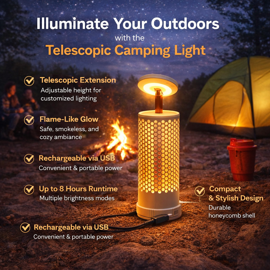 Telescopic Camping Light