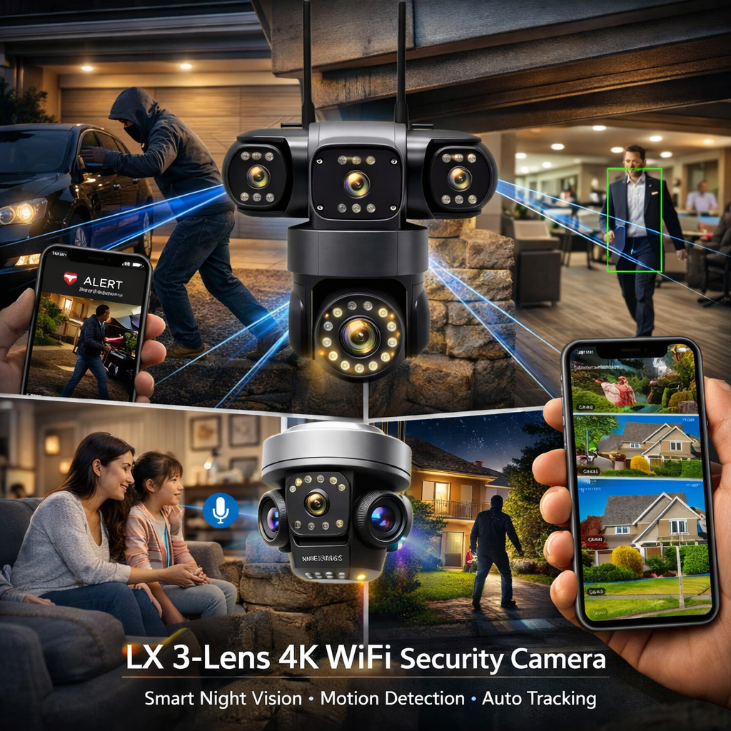 LX - Triple-Lens Security Camera ©