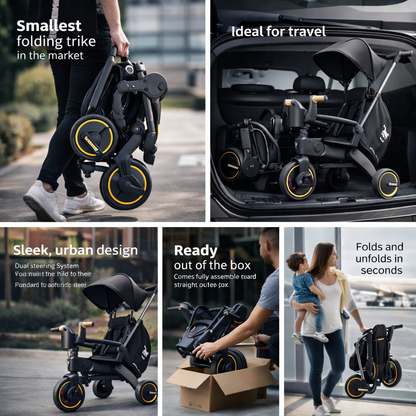 Baby Foldable Stroller © 30 Days Replacement Warranty