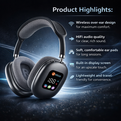 AKZ - Wireless Over-Ear Headphones