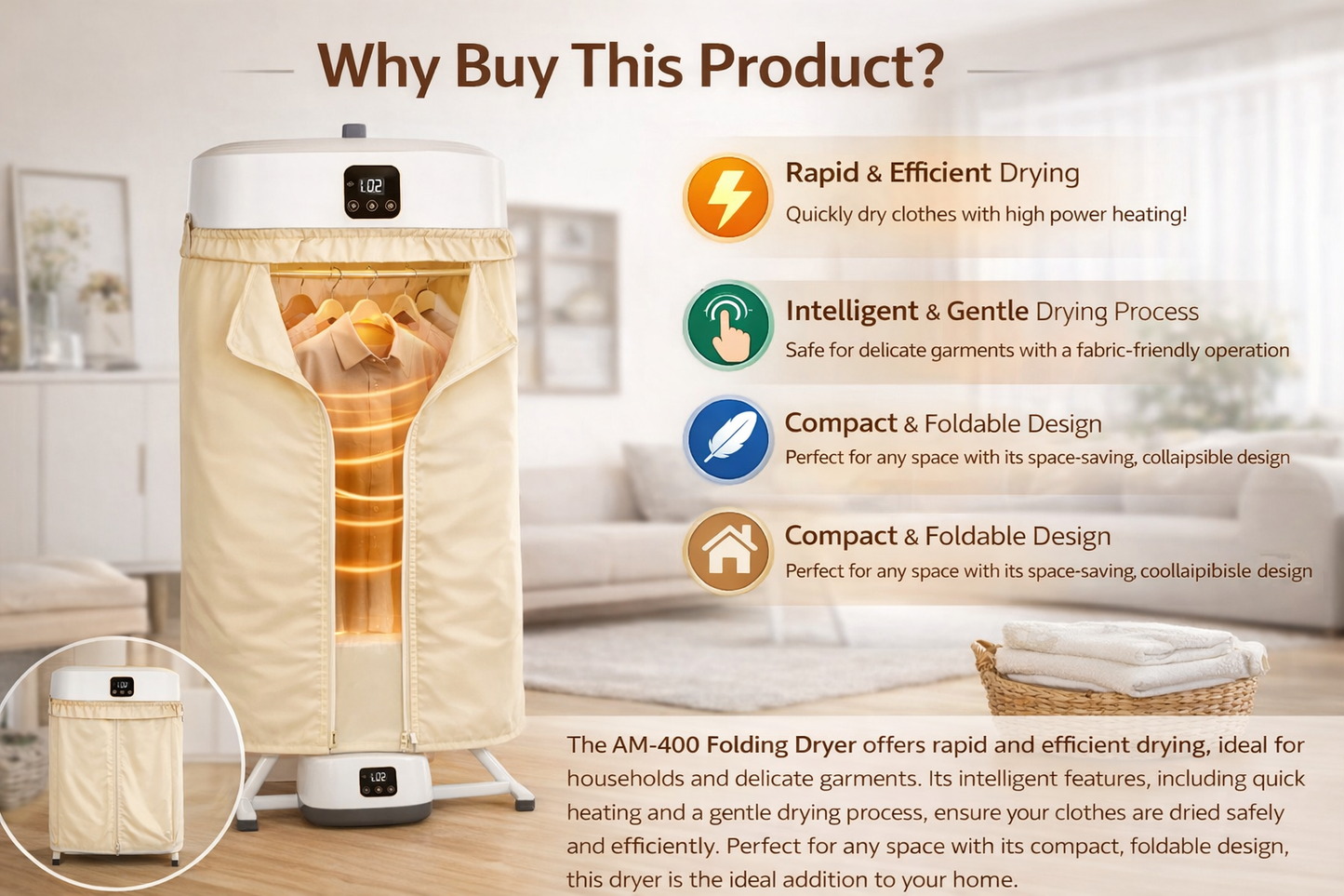Electric Clothes Drying Machine