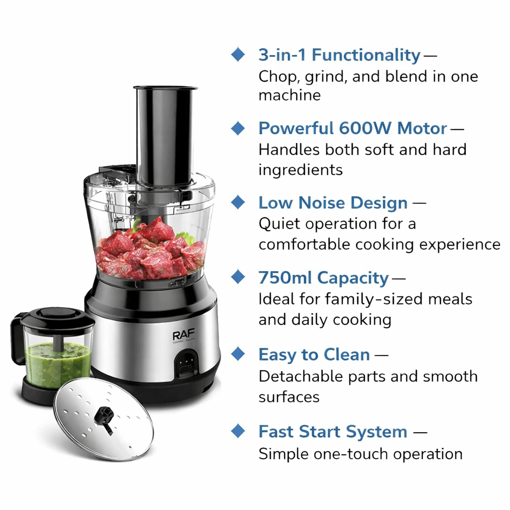 RAF - 3-in-1 Food Processor © Ⓢ
