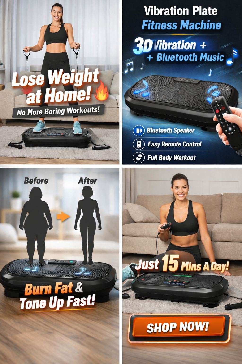 Weight Loss Vibration Machine with bluetooth