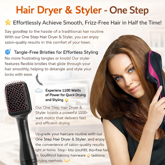 Hair Dryer & Styler- One Step