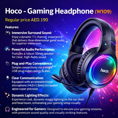 Hoco - Gaming Headphone (W109)
