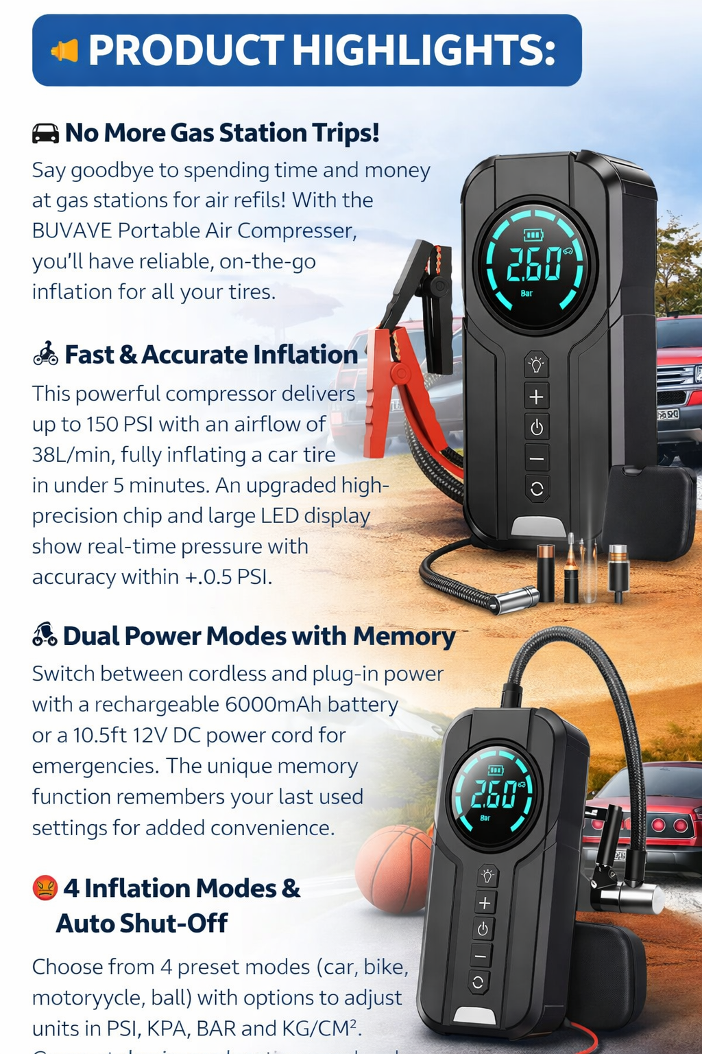Jump Starter With Air Pump