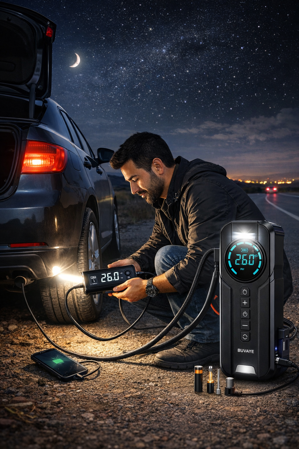 Jump Starter With Air Pump