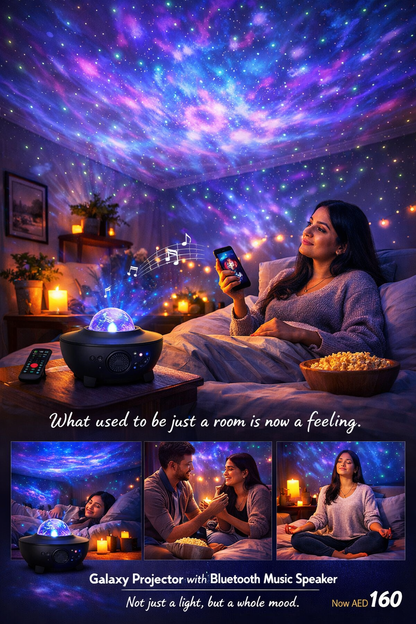 Galaxy Projector with Bluetooth Music Speaker