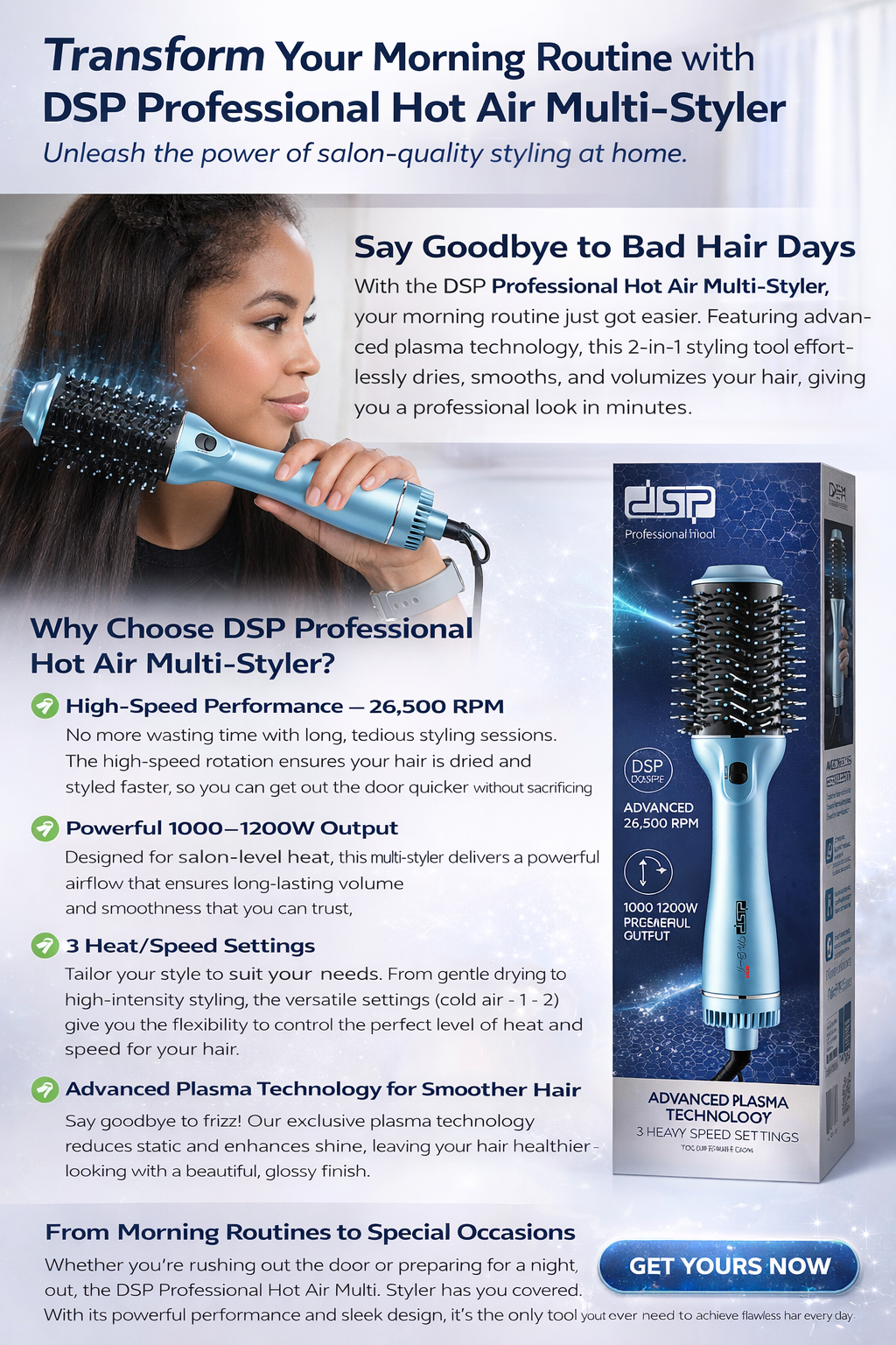 DSP - Professional Hot Air Multi-Styler