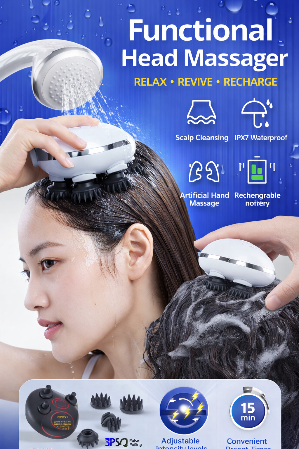 Functional Head Massager