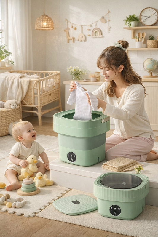 Portable Folding Washing Machine – 16L Mini Washer With 3 Modes