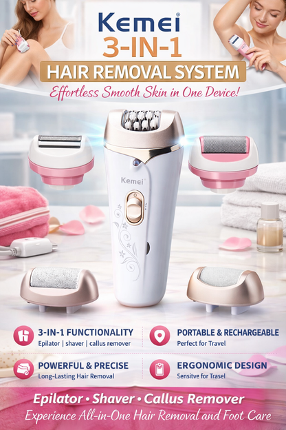 Jundeli - 3-in1 Epilator (JDL-5503)