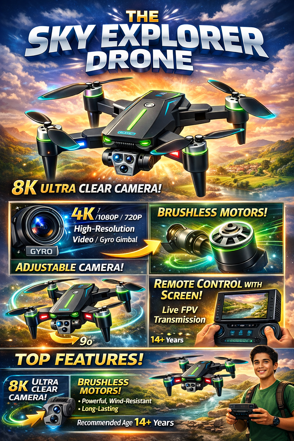 8K Ultra Clear Camera Drone ©