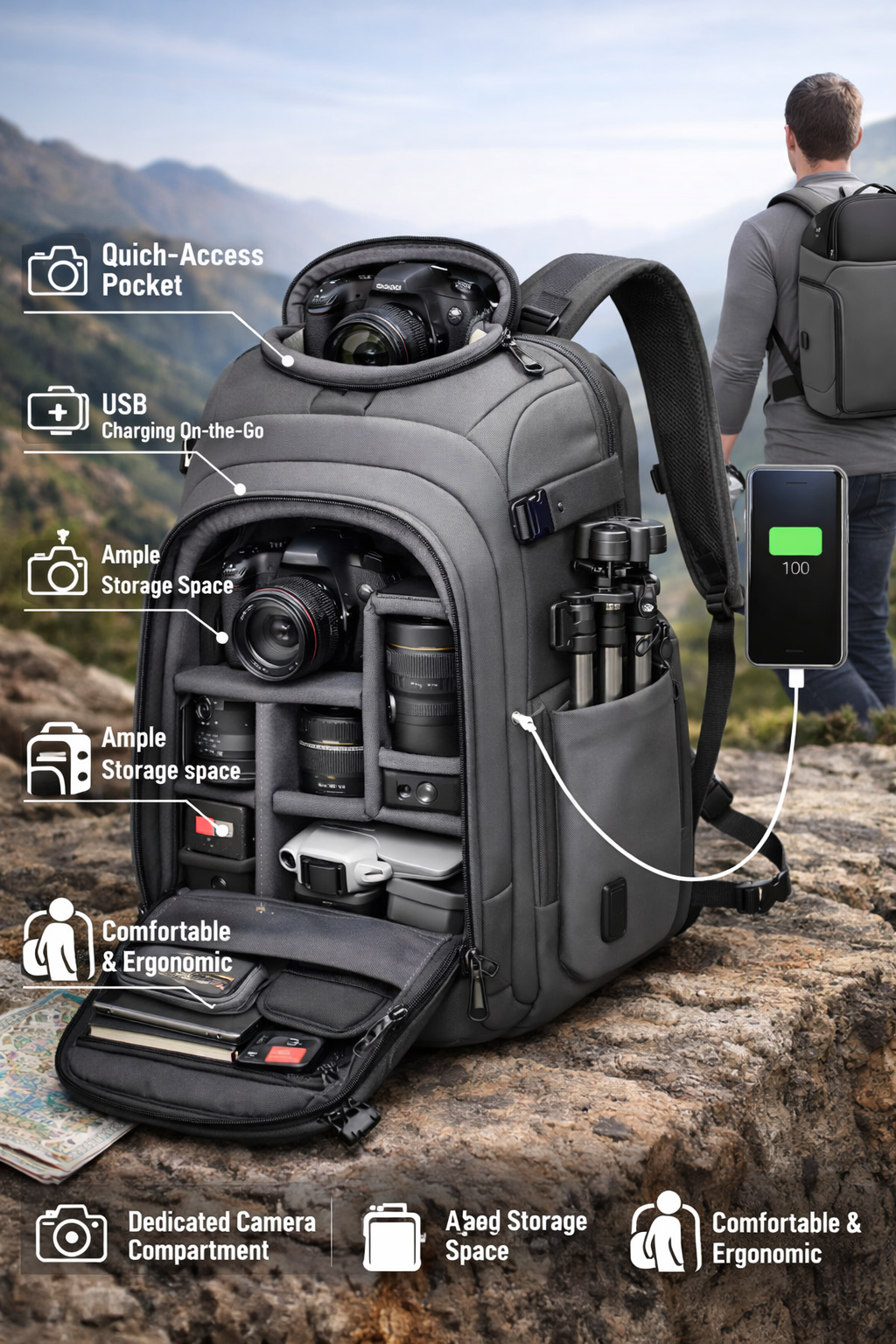 Ultimate Photography Backpack: The Perfect Blend of Style, Comfort, and Functionality