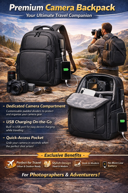 Ultimate Photography Backpack: The Perfect Blend of Style, Comfort, and Functionality