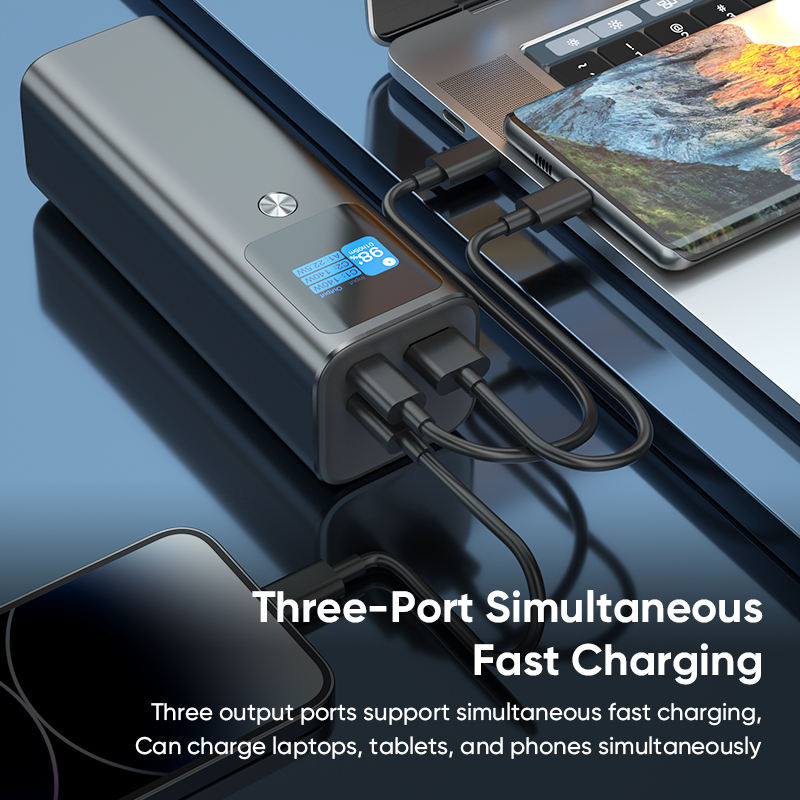 Hoco Power Bank (17B) – Ultra-Fast 100W Beast That Keeps You Powered Non-Stop!