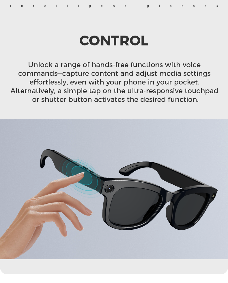 Smart Bluetooth Audio Glasses © Ⓢ