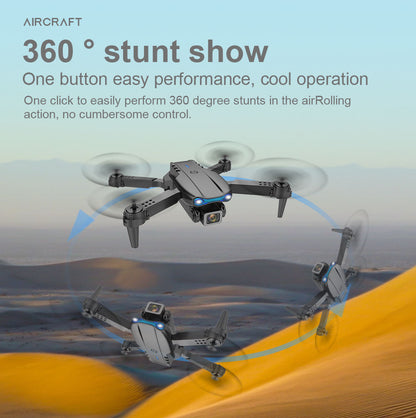 E99 Foldable HD Camera Drone – WiFi FPV, 360° Flip, Altitude Hold, LED Lights 🚁