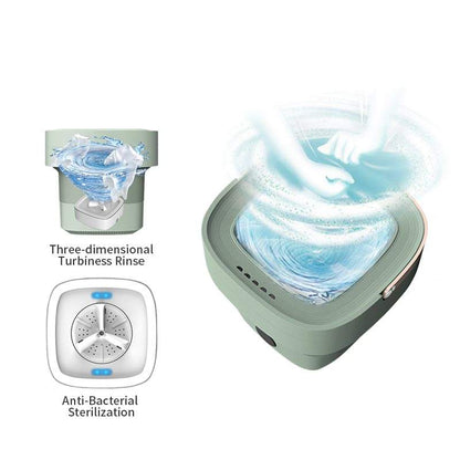 Portable Folding Washing Machine – 16L Mini Washer With 3 Modes