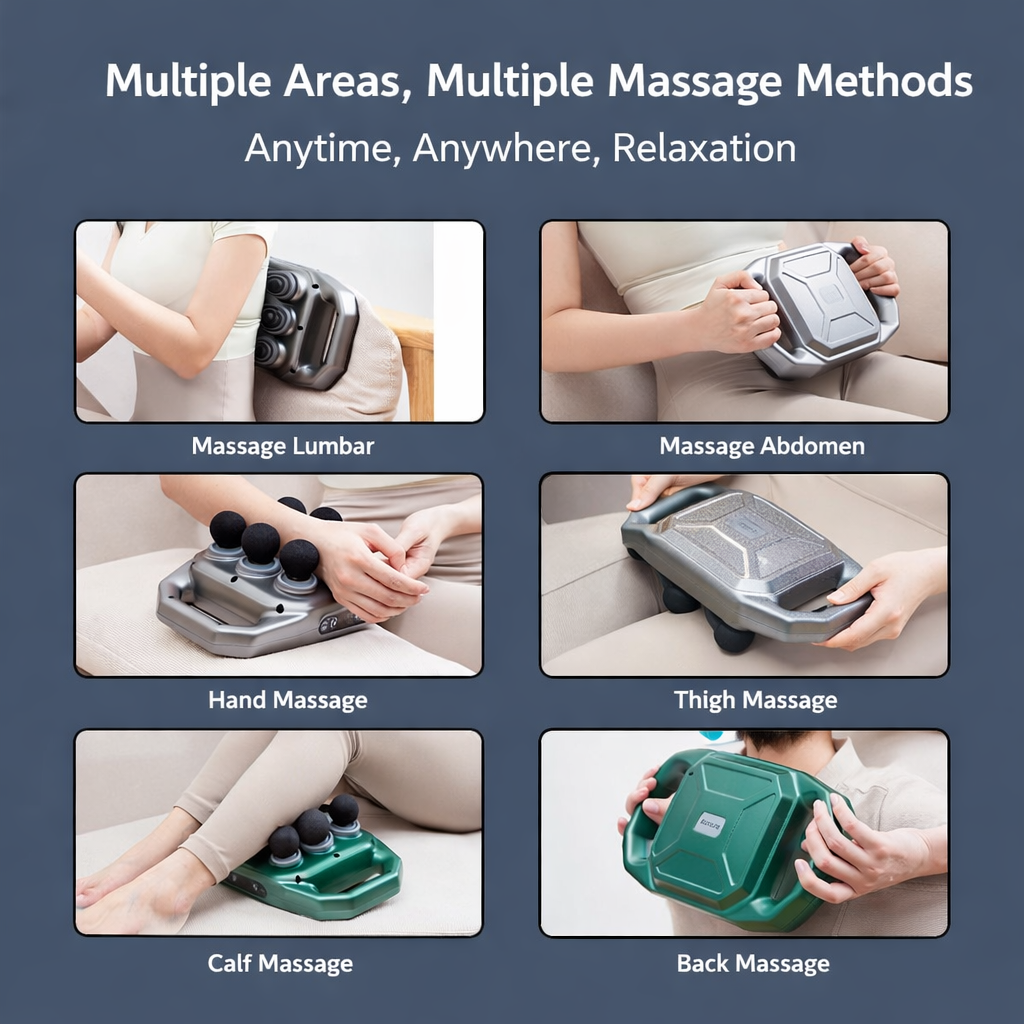Multi-Head Deep Tissue Massager | Loosen Tight Muscles & Boost Recovery