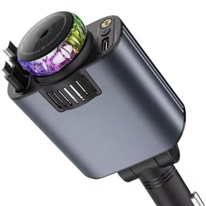 5-in-1 PD45W Car Charger with Starlight Air Freshener
