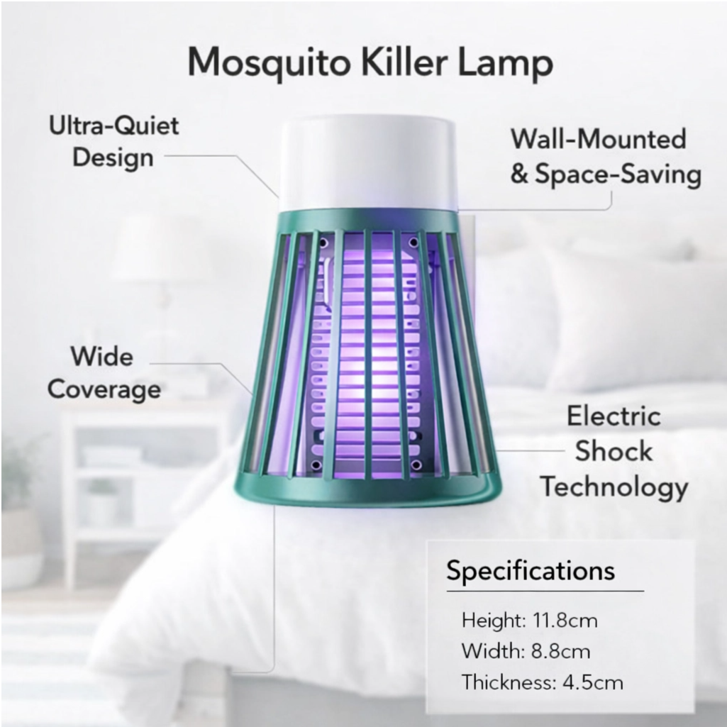 Electric Shock Zapper Mosquito Killer Lamp