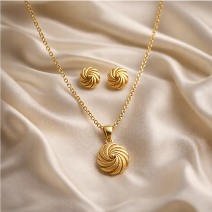 Elegant Swirl Necklace Set